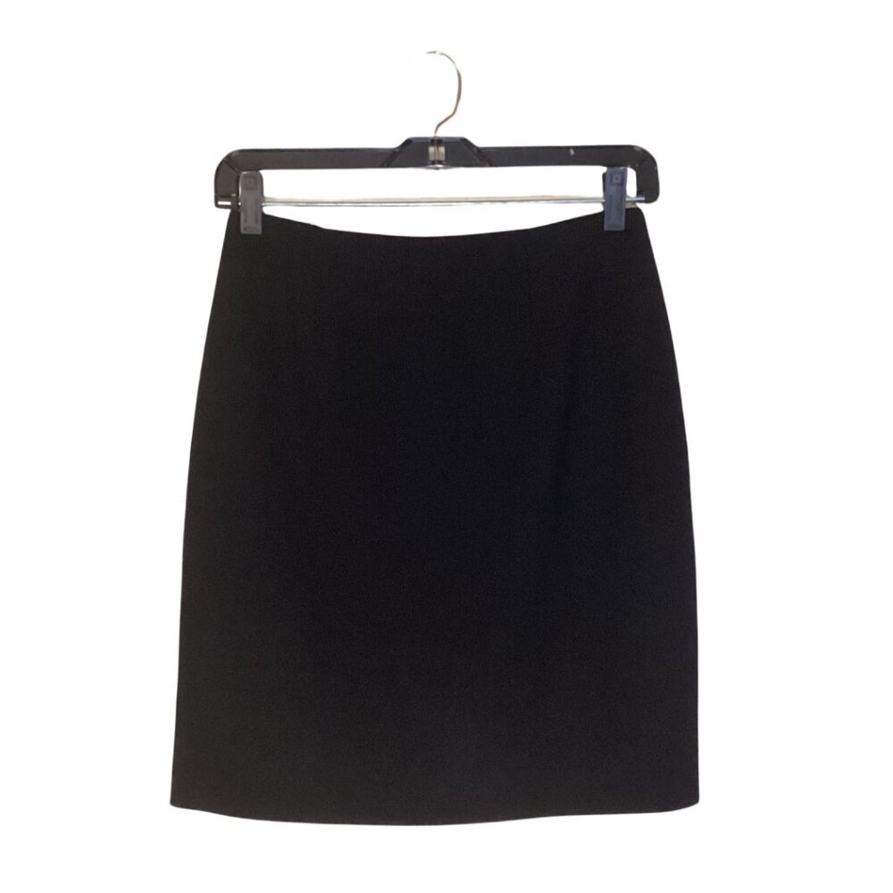 Linda Allard Ellen Tracy Skirt Women’s 4 Black Wool Lined Pencil